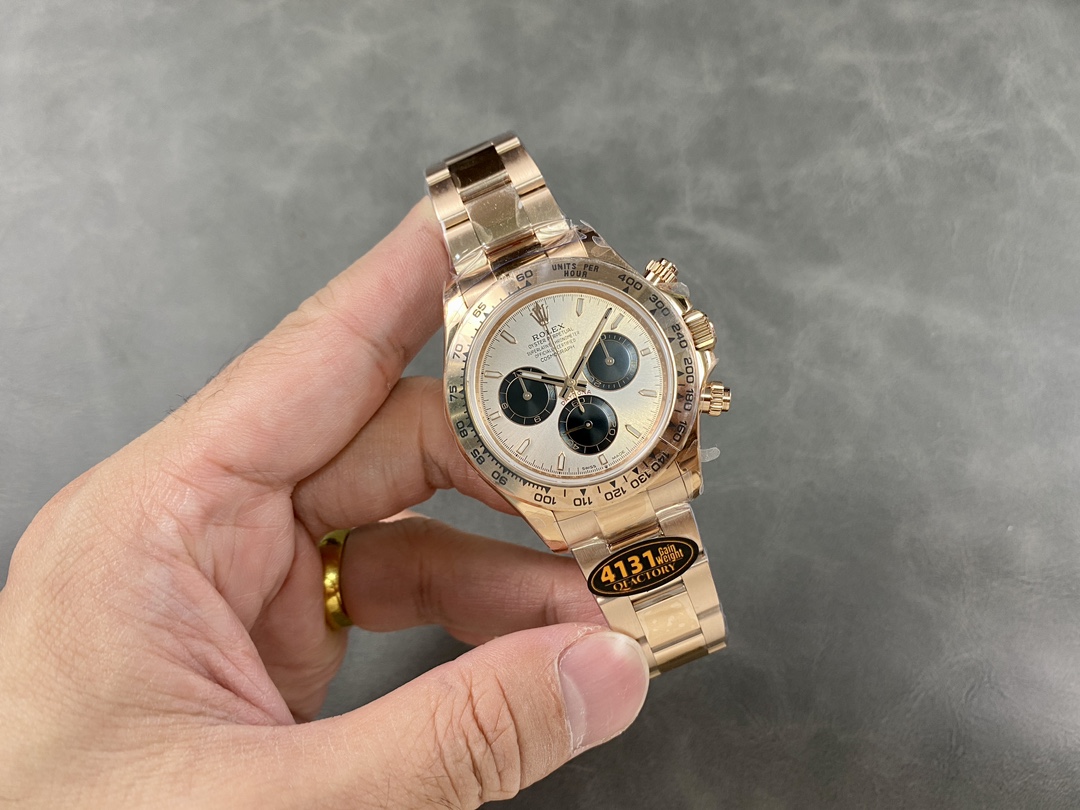 Rolex Cosmograph Daytona – golden and bright black 126508 Super Clone - Image 9