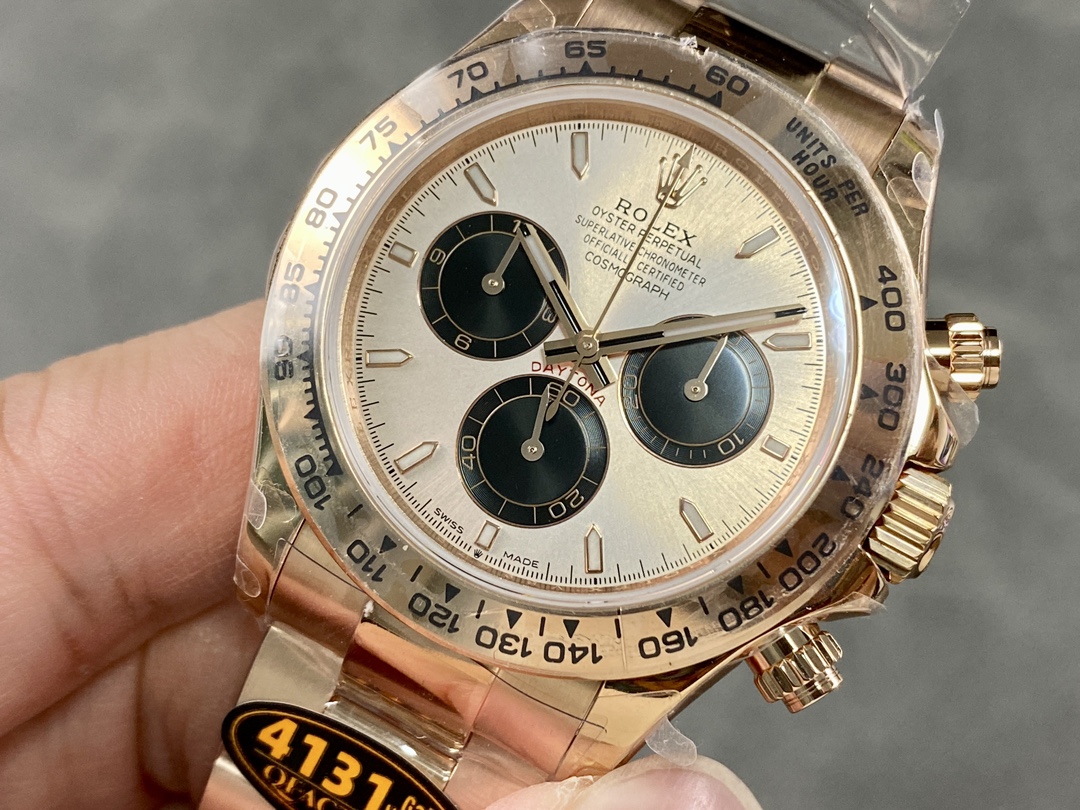 Rolex Cosmograph Daytona – golden and bright black 126508 Super Clone - Image 3