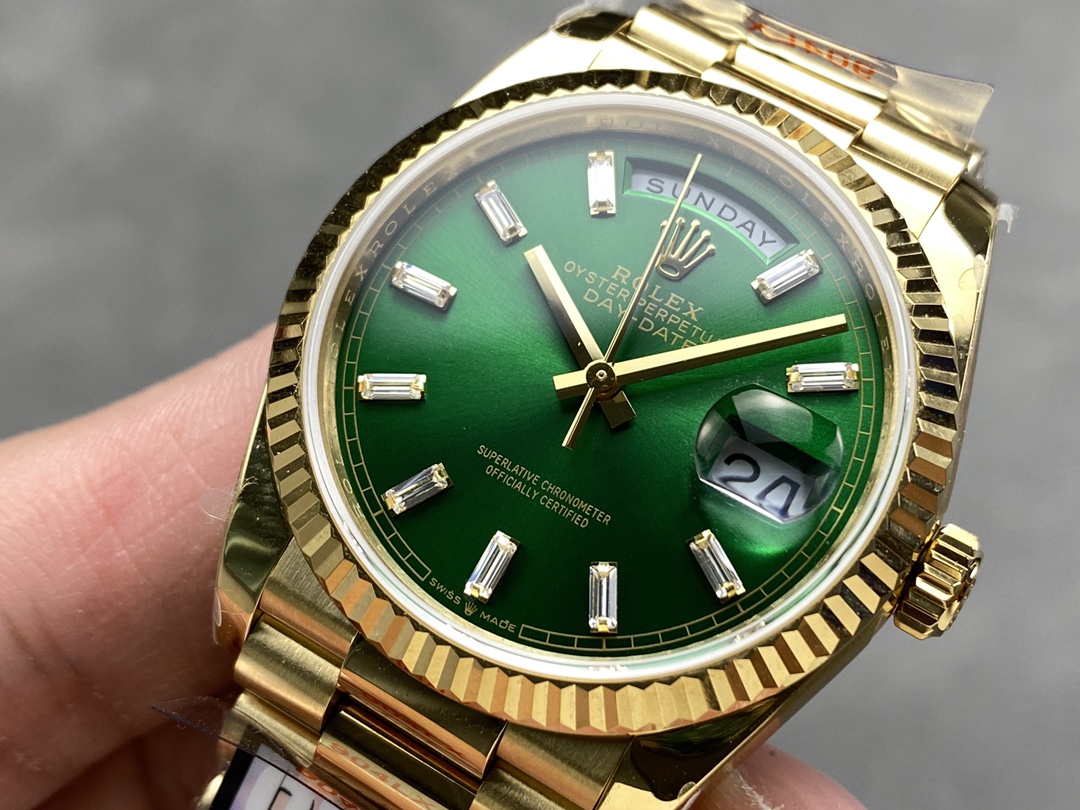 Rolex Day-Date 36 – Green Dial - 128238 Super Clone - Image 5