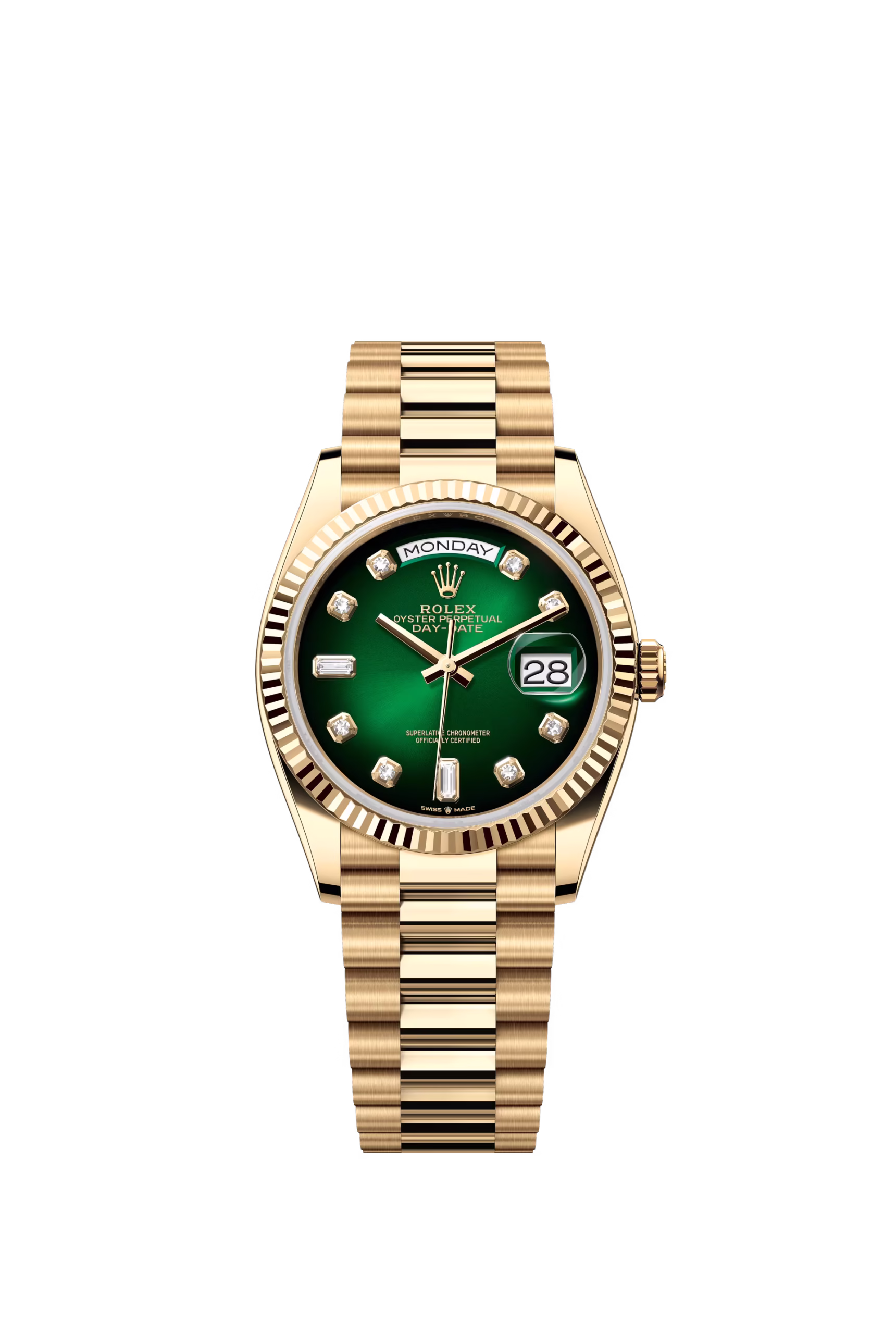 Rolex Day-Date 36 – Green Dial - 128238 Super Clone - Image 3